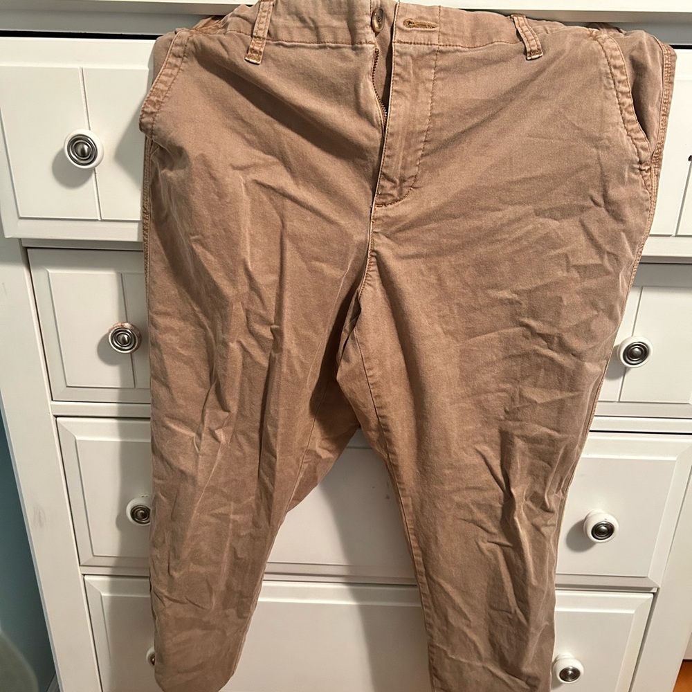 Old Navy Tan Chinos Classic Cotton Blend